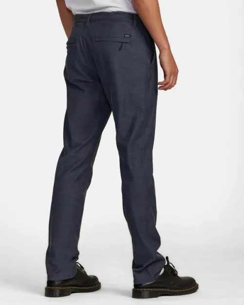 Rvca Back In Tech Chinos Denim Heather Men Pants