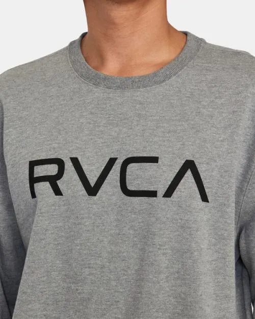 Rvca Big Crewneck Sweatshirt Athletic Heather Men Hoodies and Sweatshirts