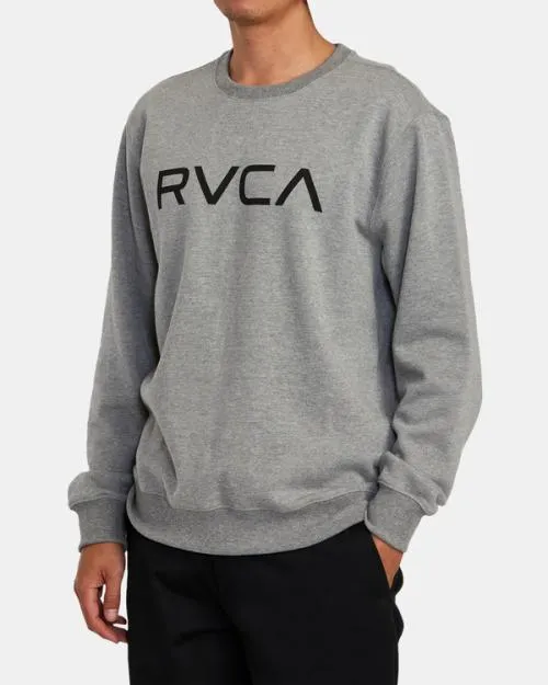 Rvca Big Crewneck Sweatshirt Athletic Heather Men Hoodies and Sweatshirts