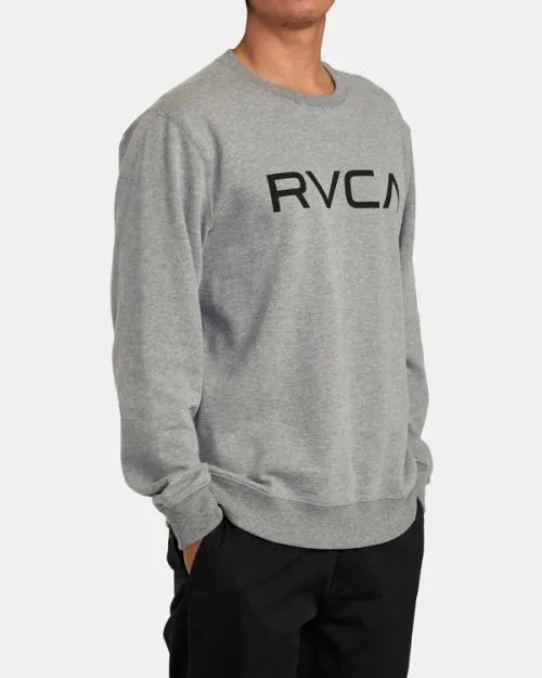 Rvca Big Crewneck Sweatshirt Athletic Heather Men Hoodies and Sweatshirts