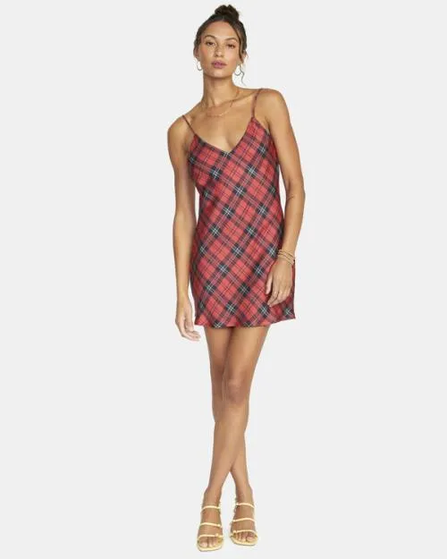 Rvca Blake Mini Slip Dress Chrysanthemum Women Dresses and Rompers