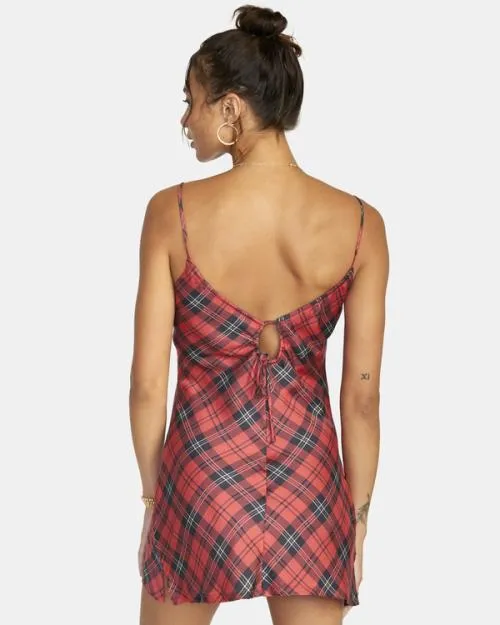 Rvca Blake Mini Slip Dress Chrysanthemum Women Dresses and Rompers