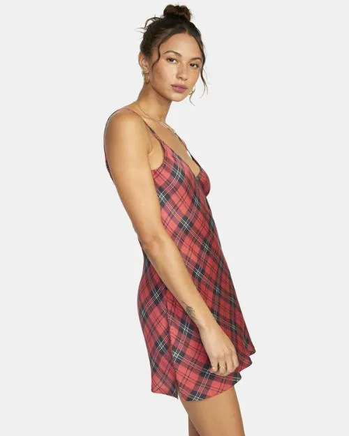 Rvca Blake Mini Slip Dress Chrysanthemum Women Dresses and Rompers