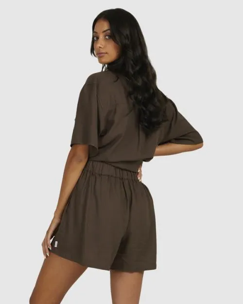 Rvca CAFFEINATED POPS SHORT Coffee Women Shorts and Skirts