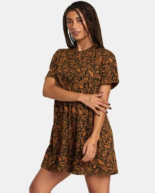 Rvca City Vibes Mini Dress Rvca Black Women Dresses and Rompers