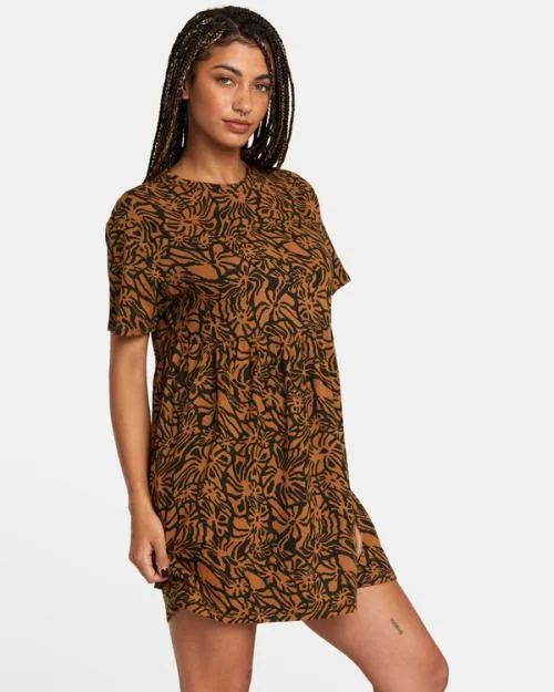 Rvca City Vibes Mini Dress Rvca Black Women Dresses and Rompers