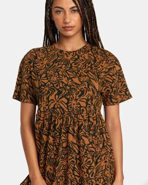 Rvca City Vibes Mini Dress Rvca Black Women Dresses and Rompers