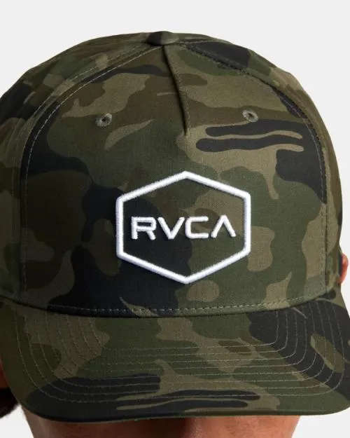 Rvca Commonwealth Snapback Hat Camo Men Hats and Beanies