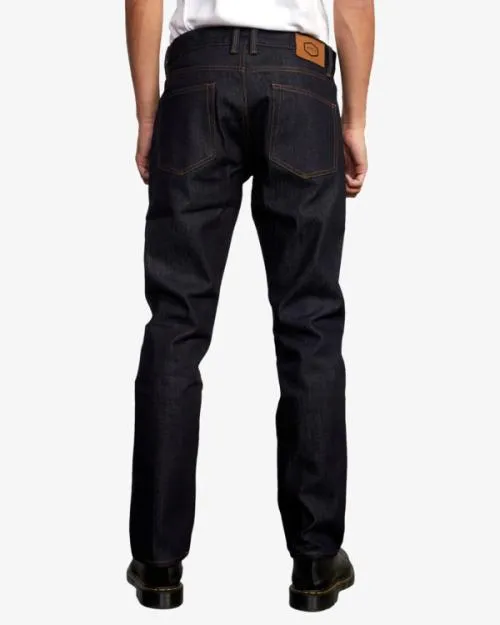 Rvca Daggers Denim Jeans Dark Indigo Men Denim