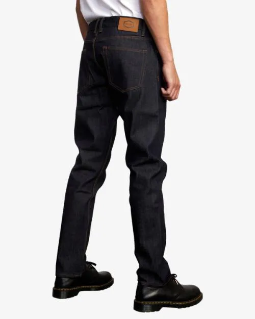 Rvca Daggers Denim Jeans Dark Indigo Men Denim