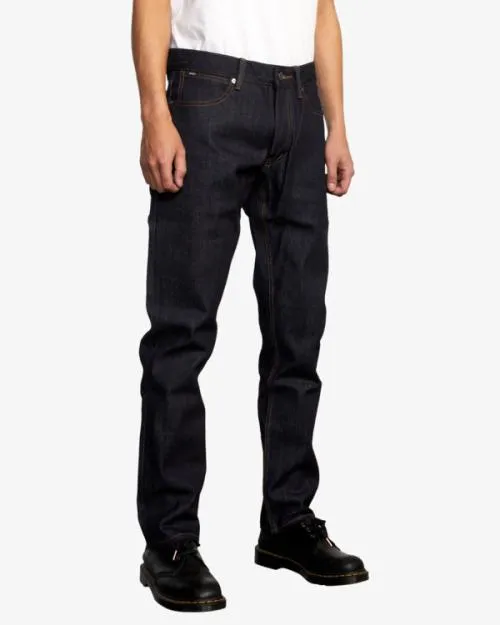 Rvca Daggers Denim Jeans Dark Indigo Men Denim