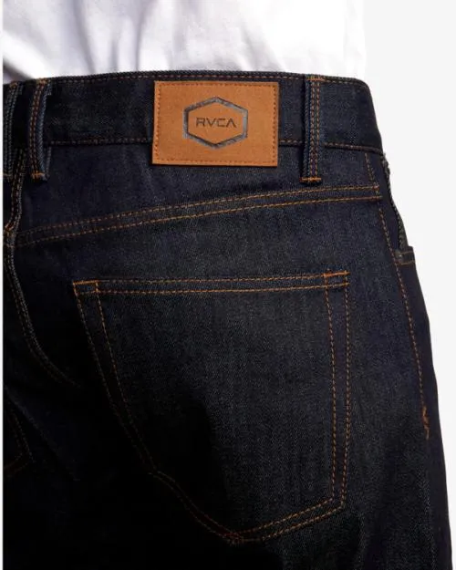 Rvca Daggers Denim Jeans Dark Indigo Men Denim