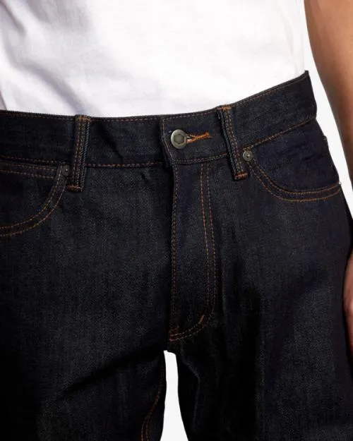 Rvca Daggers Denim Jeans Dark Indigo Men Denim