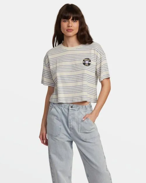 Rvca Dance Haul TShirt Latte Women Tees and Tanks