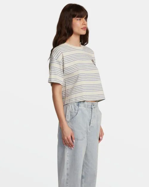 Rvca Dance Haul TShirt Latte Women Tees and Tanks