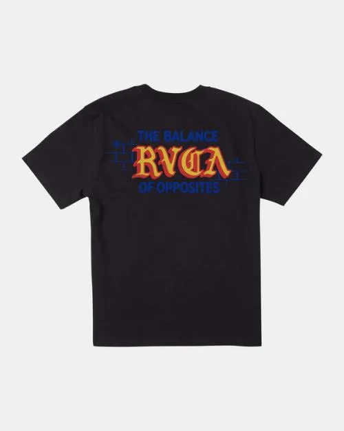 Rvca Del Toro TShirt Black Men Short Sleeves