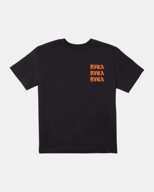 Rvca Del Toro TShirt Black Men Short Sleeves