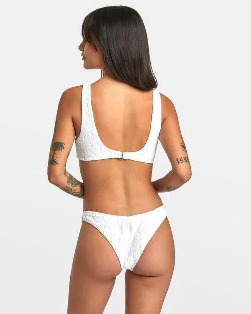 Rvca Dolly Bralette Bikini Top Whisper White Women Bikini Tops