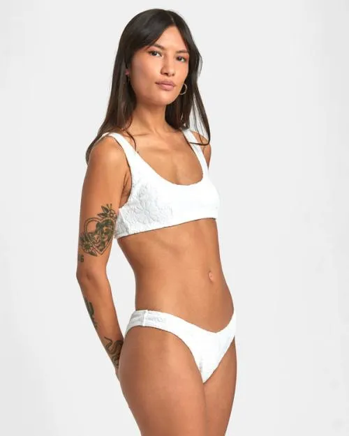 Rvca Dolly Bralette Bikini Top Whisper White Women Bikini Tops