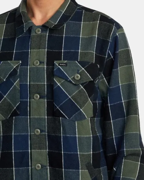 Rvca Flight Risk Shirt Jacket Olive Men Jackets