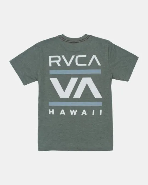 Rvca ISLAND RADIO SS Jade Boys Tees and Tanks