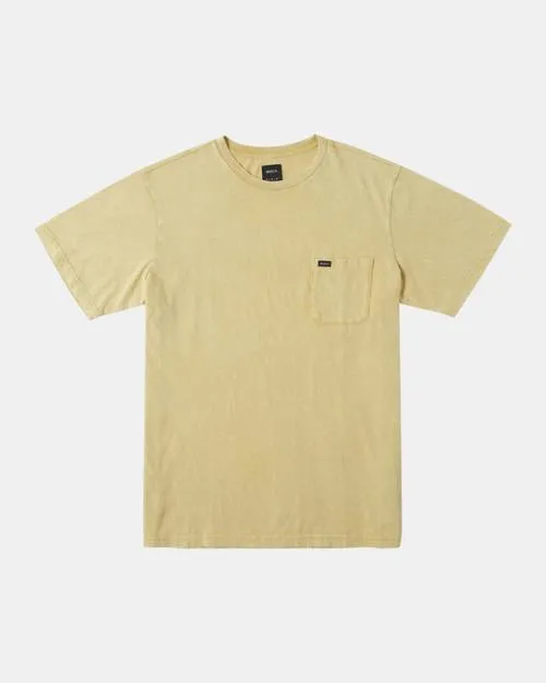 Rvca Manic Shock Wash Sweatshirt Southern Moss Men Short Sleeves