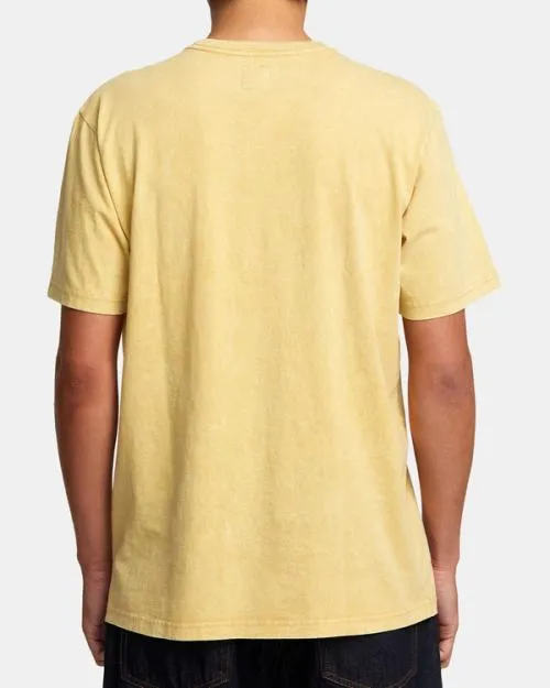 Rvca Manic Shock Wash Sweatshirt Southern Moss Men Short Sleeves