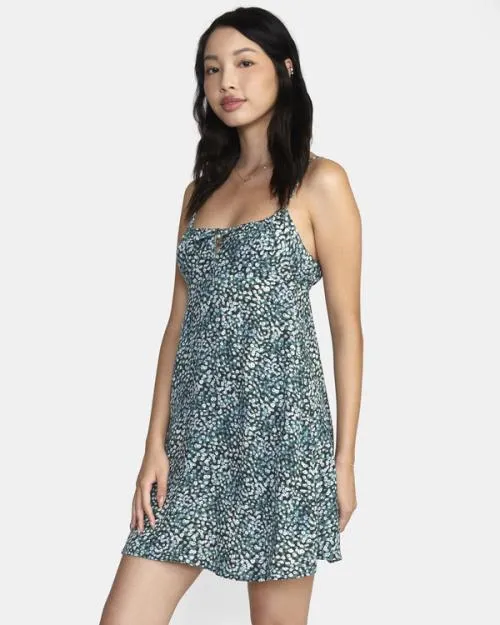 Rvca Overtime Sun Dress Palm Women Dresses and Rompers