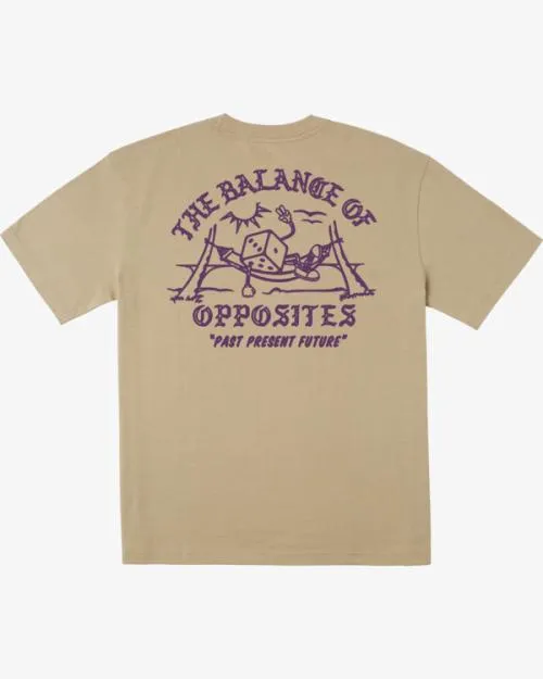 Rvca Pair O Dice TShirt Khaki Men Short Sleeves