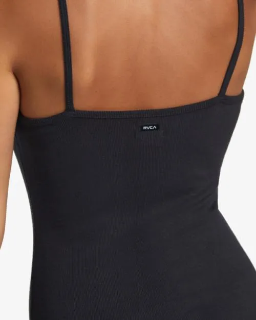 Rvca Slink Midi Dress Rvca Black Women Dresses and Rompers