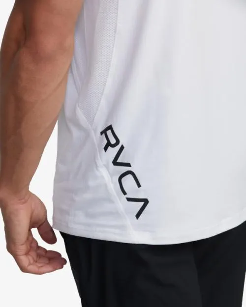 Rvca Sport Vent Performance Tee White SportMen Short Sleeves