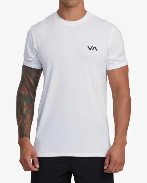 Rvca Sport Vent Performance Tee White SportMen Short Sleeves