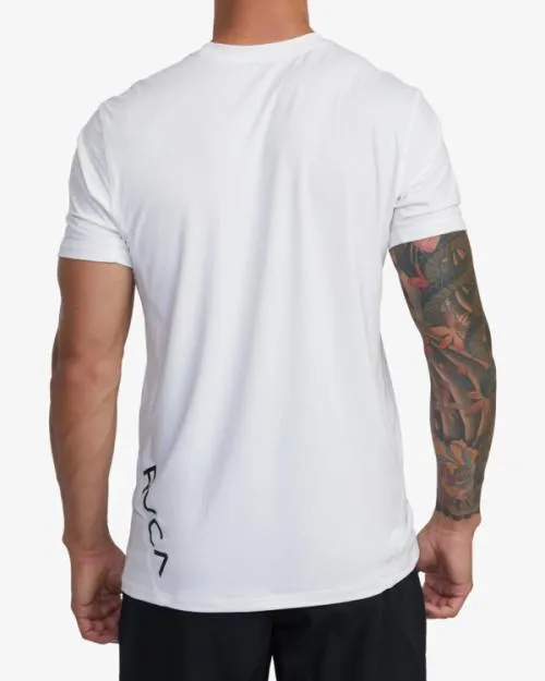 Rvca Sport Vent Performance Tee White SportMen Short Sleeves