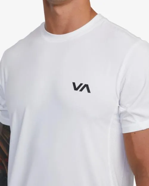 Rvca Sport Vent Performance Tee White SportMen Short Sleeves