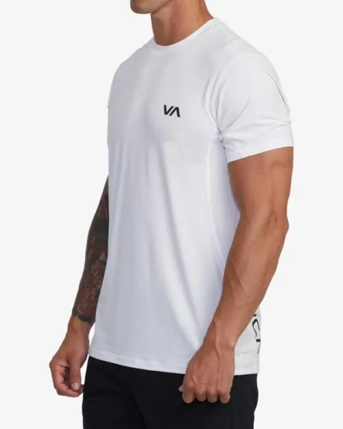 Rvca Sport Vent Performance Tee White SportMen Short Sleeves