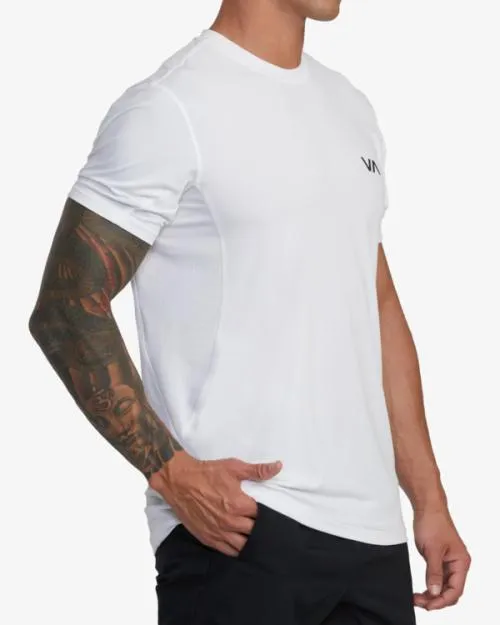 Rvca Sport Vent Performance Tee White SportMen Short Sleeves