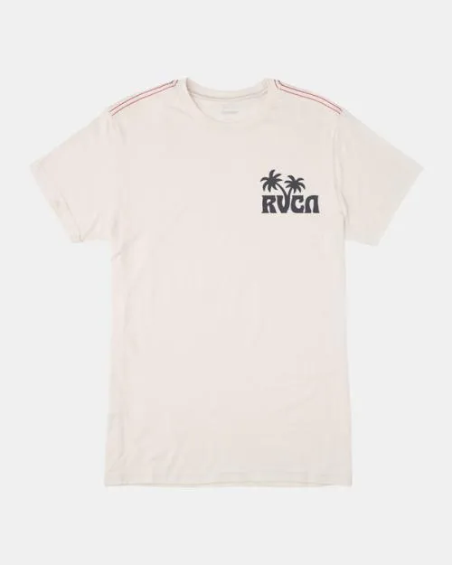 Rvca Sundowner Tee Antique White Men Short Sleeves