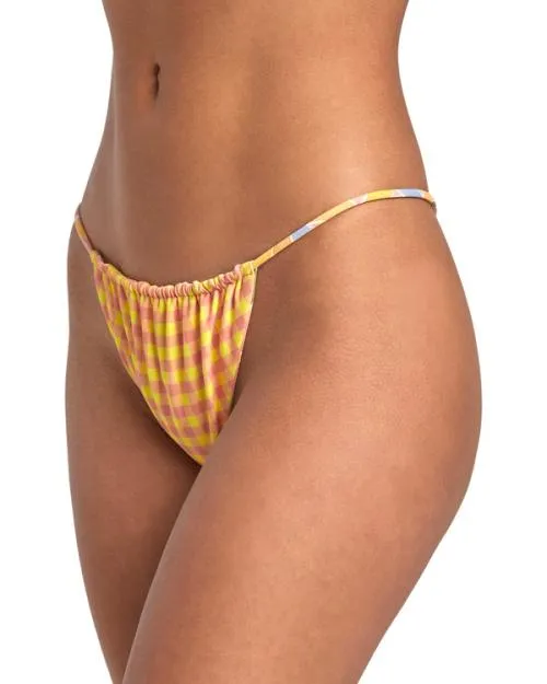 Rvca Sunkissed Slide Medium Reversible Bikini Bottoms Lilikoi Women Bikini Bottoms