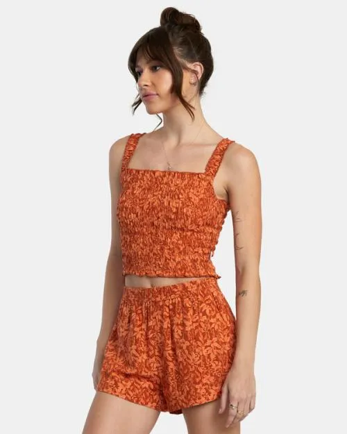 Rvca Terrace Tank Top Sandlewood Women Tops
