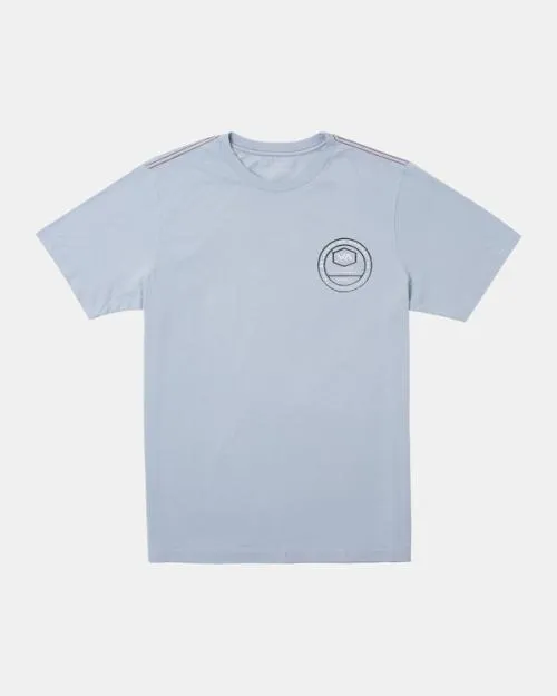 Rvca Tract Tee Deja Blue Men Short Sleeves