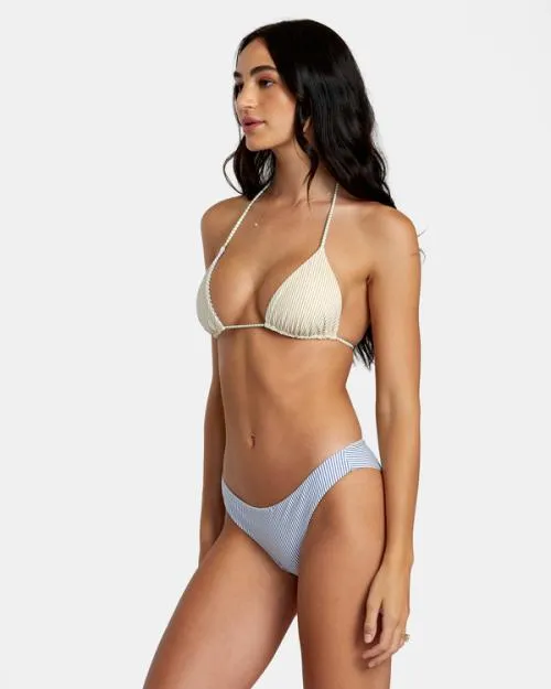 Rvca Tri Stripe Reversible Cheeky Bikini Bottoms Multi Women Bikini Bottoms