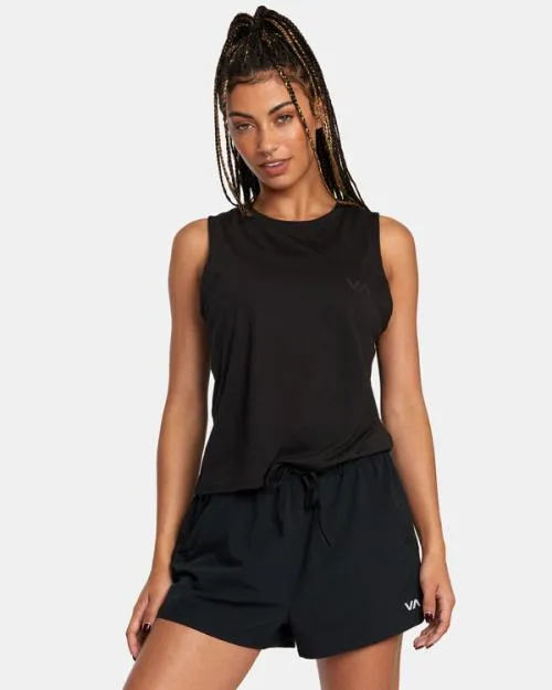 Rvca VA 2 Sports Tank Top Black SportWomen Tops