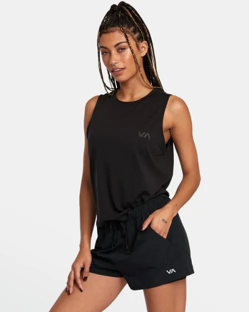 Rvca VA 2 Sports Tank Top Black SportWomen Tops