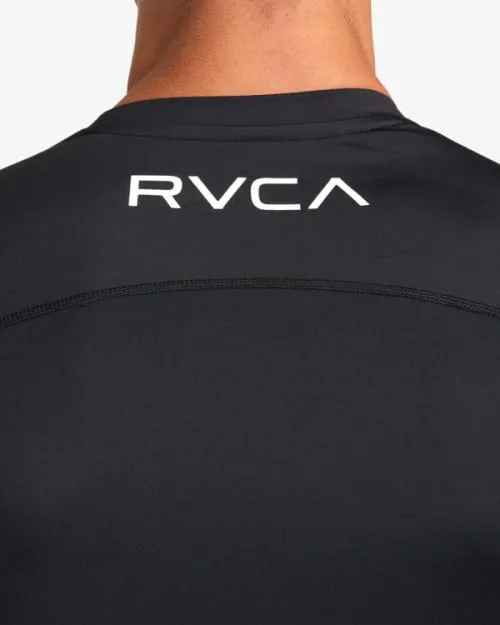 Rvca VA Sport Long Sleeve Compression Top Black SportMen Tees and Tanks