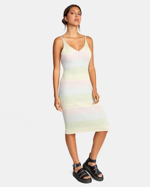 Rvca Wildfire Midi Dress Multi Women Dresses and Rompers