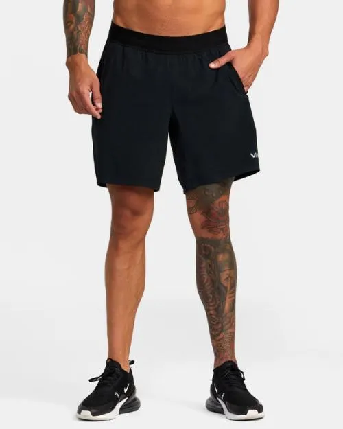 Rvca Yogger Plus 18034 Training Shorts Black Men Athletic Shorts
