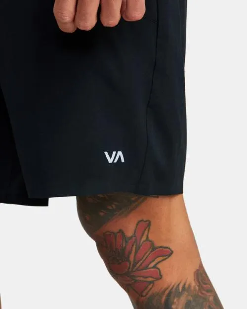 Rvca Yogger Plus 18034 Training Shorts Black Men Athletic Shorts