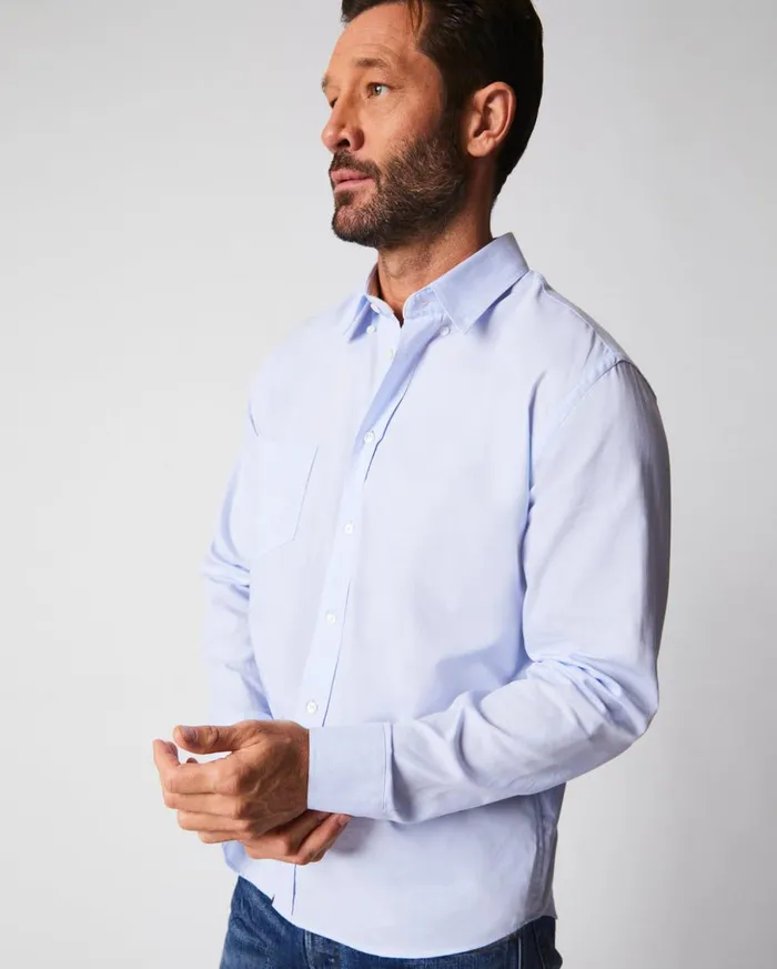 Shirting Men Billy Reid Arnie Oxford Shirt Light Blue