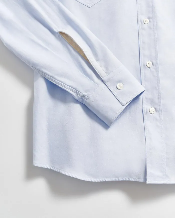 Shirting Men Billy Reid Arnie Oxford Shirt Light Blue