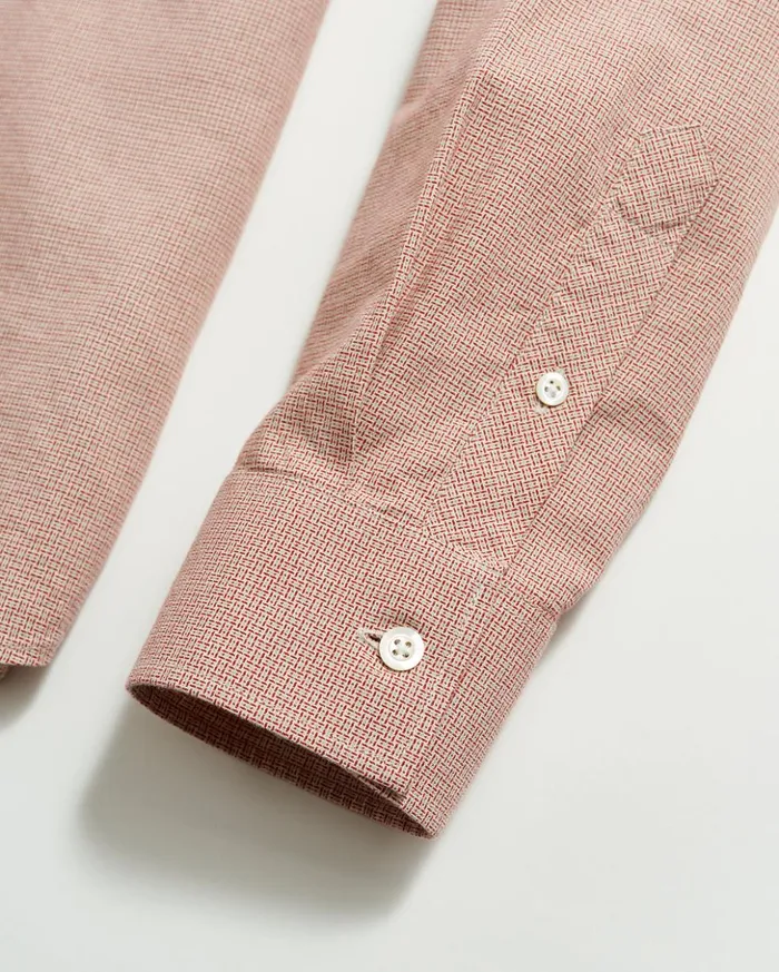 Shirting Men Billy Reid Basket Check Western Shirt Naturalred